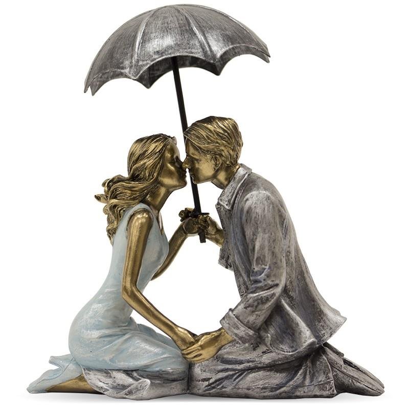 MAX-LAND FIGURKA CAŁUJĄCA SIĘ PARA POD PARASOLEM 18x16,5 114351