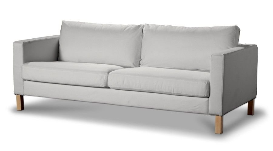 Dekoria pl pl Pokrowiec na sofę Karlstad rozkładaną kremowa biel 224 x 89 x 64 cm Etna 1017-705-01