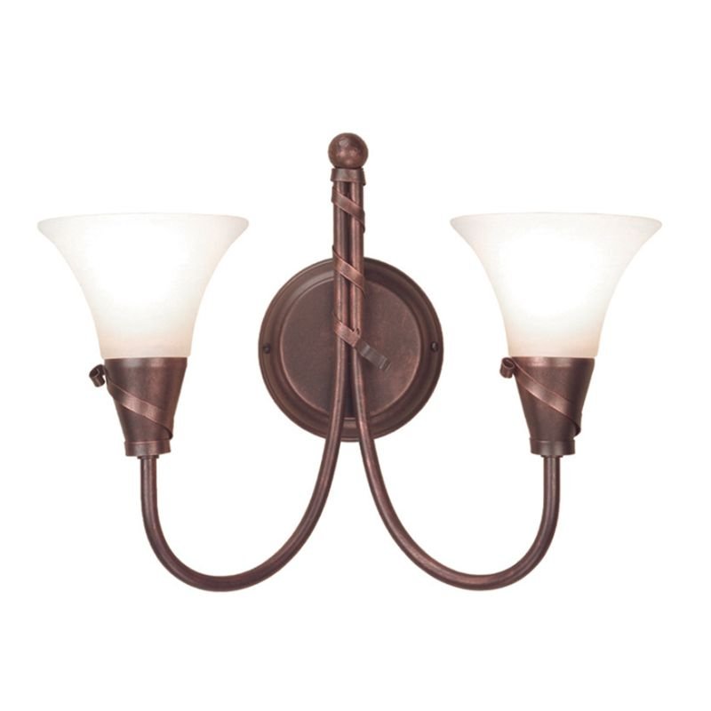 Elstead Lighting Emily 2Lt Wall Light Copper EM2 COPPER Elstead kinkiet stylowy EM2 COPPER )