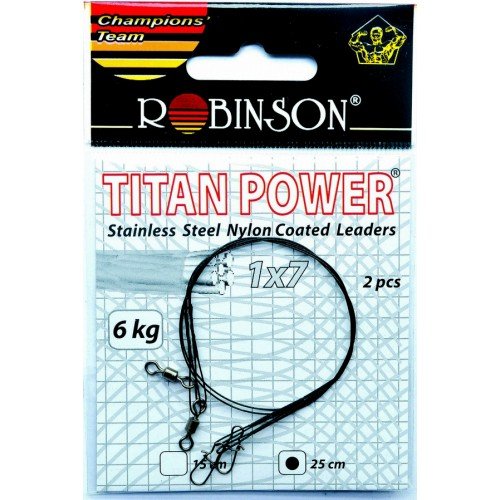 ROBINSON Przypon stalowy, 35 cm, 2 szt