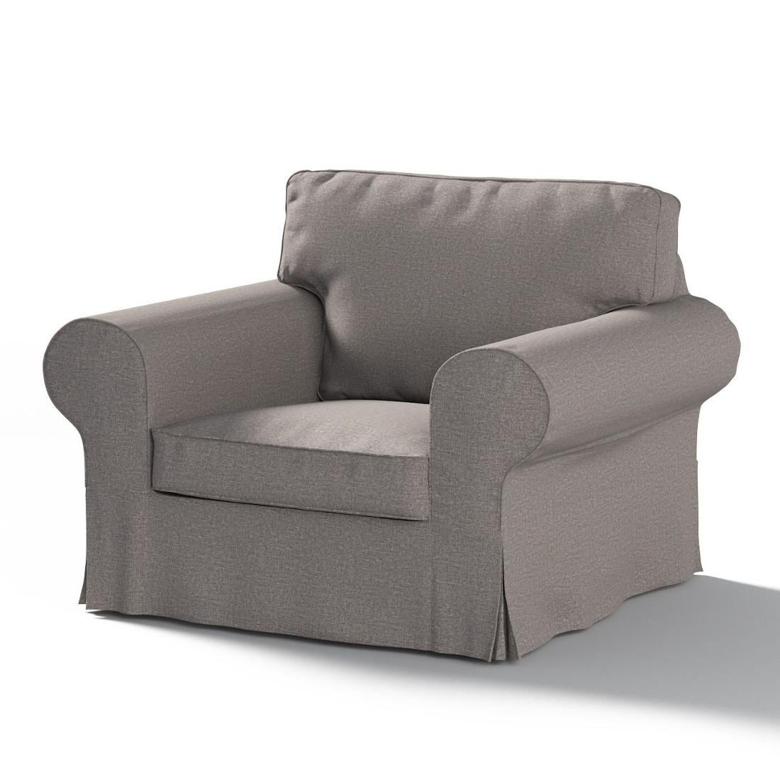 Dekoria Pokrowiec na fotel Ektorp szary 103 x 82 x 73 cm Edinburgh 612-115-81