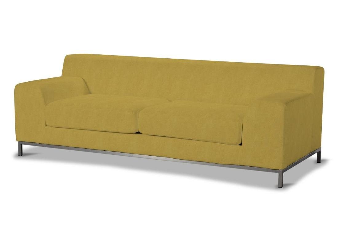 Dekoria Pokrowiec na sofę Kramfors 3-osobowa musztardowy szenil Sofa Kramfors 3-osobowa Etna 623-705-04