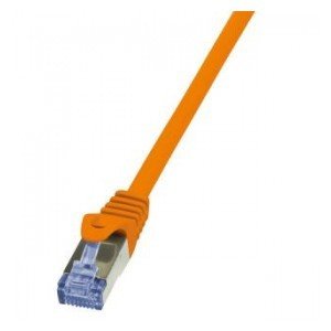 LogiLink Kabel sieciowy CQ3048S CAT 6A S/FTP AWG 26/7 RJ45 1.50 m Pomarańczowy