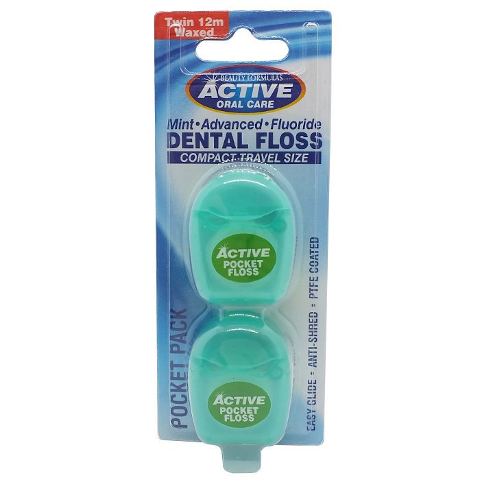 Beauty Formulas Active Oral Care Nić dentystyczna Travel Size 2 x 12m Beauty Formulas OD 24,99zł