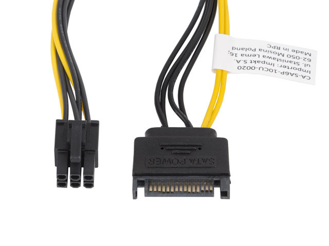 LANBERG LANBERG Kabel SATA zasilający PCI Express 6Pin 20cm (CA-SA6P-10CU-0020)