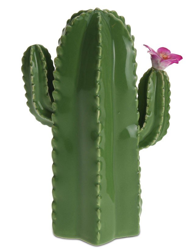Figurka kaktus kwitnący, 16 cm