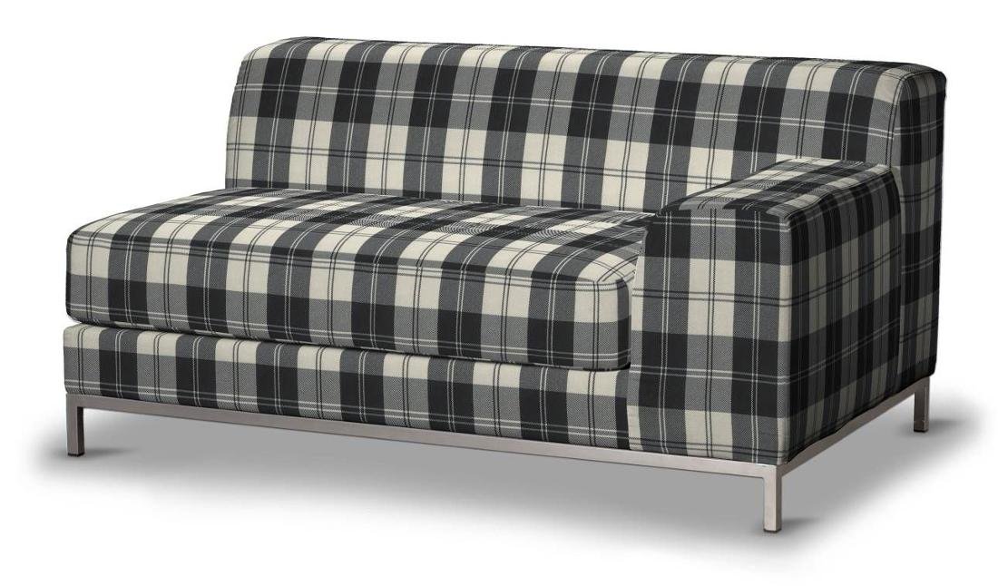 Dekoria Pokrowiec na sofę prawostronną Kramfors 2-osobową krata czarno-biała Sofa Kramfors Edinburgh 639-115-74