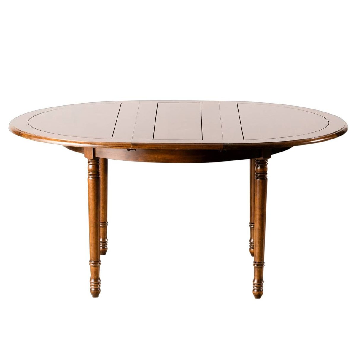 Dekoria Stół okrągły rozkładany DEKORIA, brązowy, 160x120x76cm