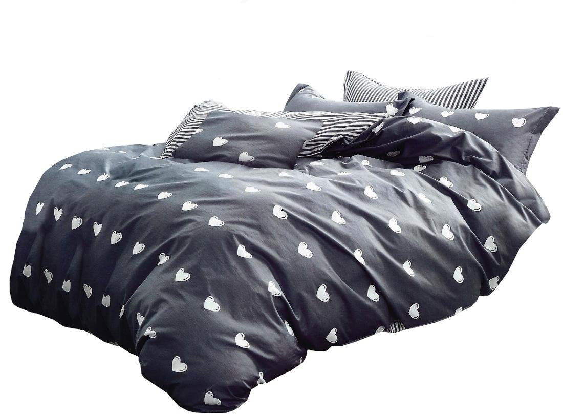 Collection World Pościel MÓWISZ I MASZ, grafitowa, 160x200 cm, 3-elementowa