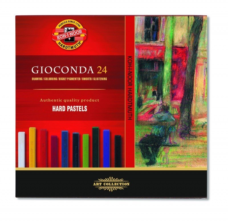 Koh-I-Noor Gioconda 8114 kredki pastelowe twarda Artist (24 sztuk) 8114024003KS