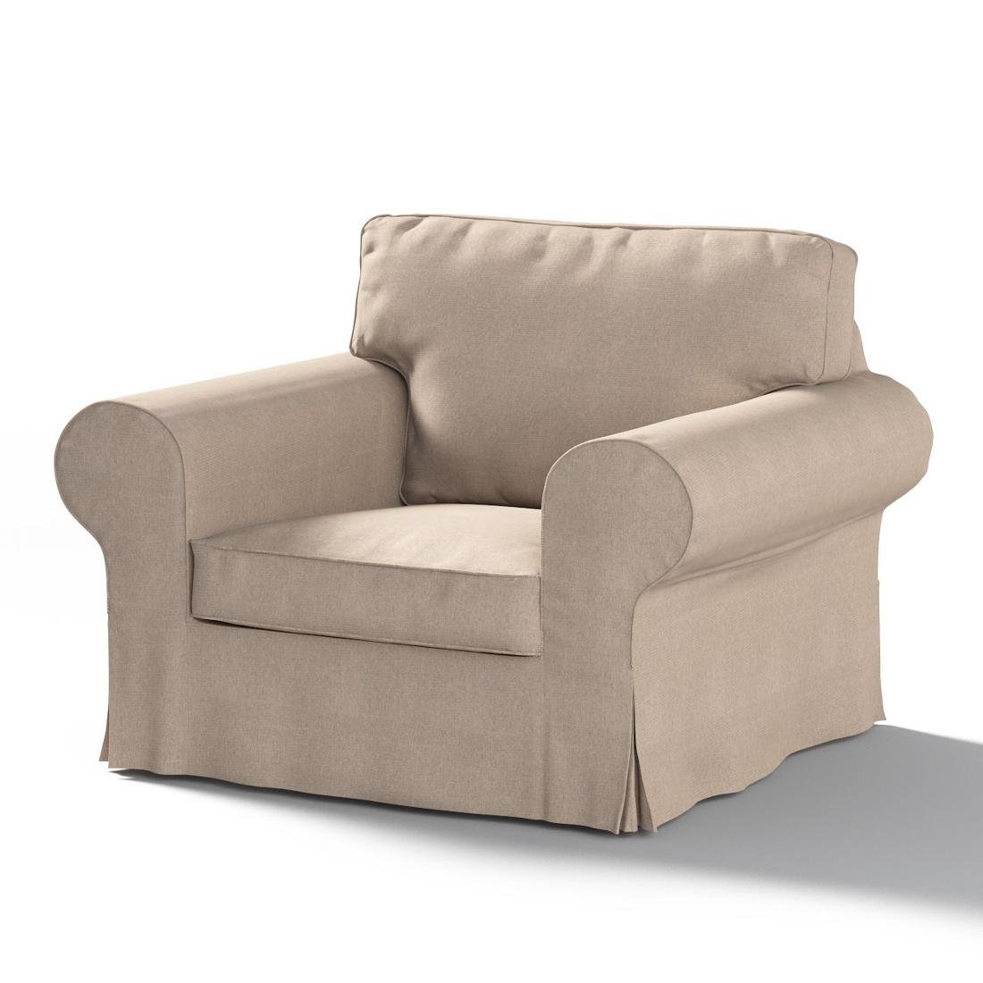 Dekoria Pokrowiec na fotel Ektorp beżowo-szary 103 x 82 x 73 cm Etna 612-705-09