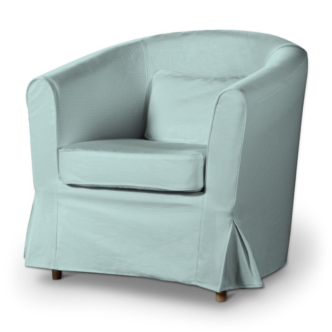 Dekoria Pokrowiec na fotel Ektorp Tullsta pastelowy błękit 79 x 69 x 78 cm Cotton Panama 665-702-10