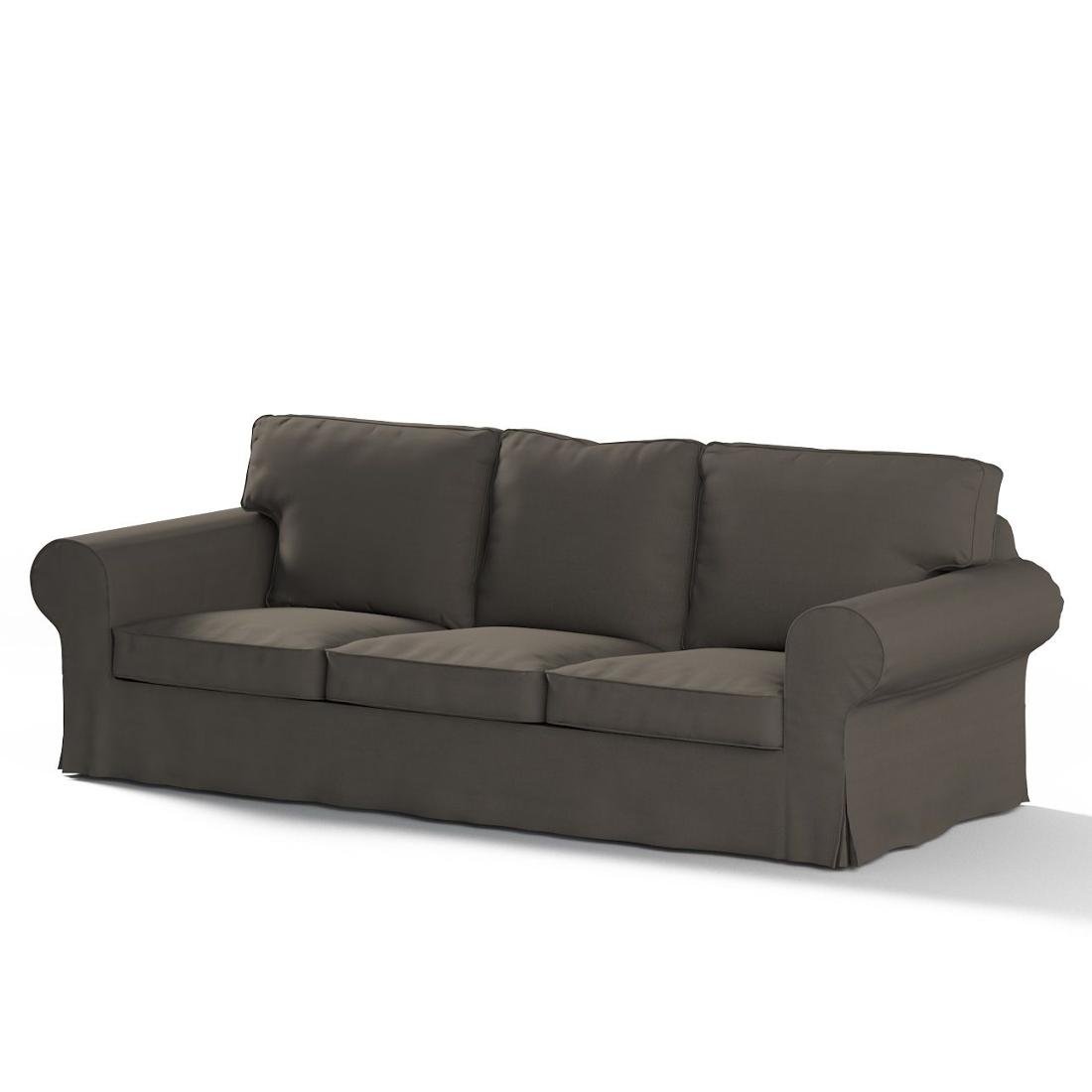 FRANC-TEXTIL 633  3-osobowa sofa z funkcją spania poszewka 702  08 Ektorp, starszy model, Cotton Panama, Shadow Szary 633-702-08