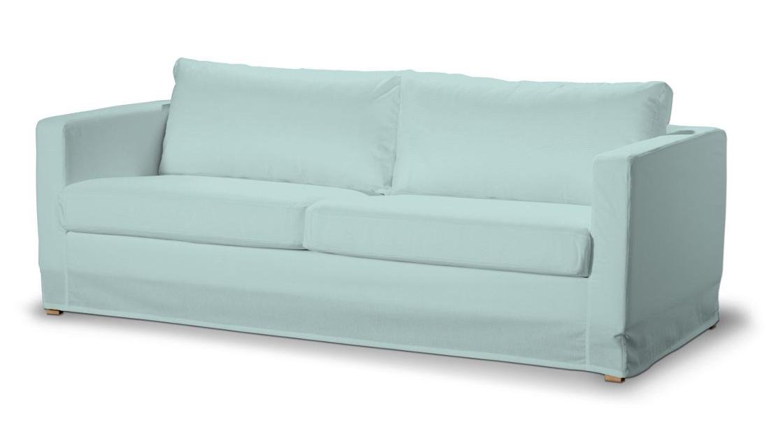 Dekoria pl Pokrowiec na sofę Karlstad 3-osobową nierozkładaną długi pastelowy błękit 204 x 89 x 66 cm Cotton Panama