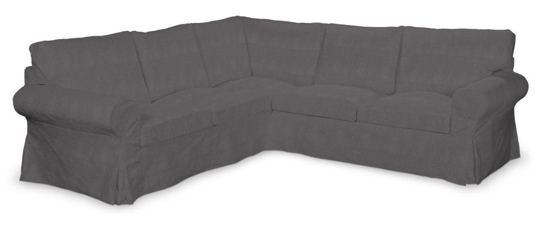 FRANC-TEXTIL 640  705  35 Ektorp pokrowiec na sofę narożną, Etna, ciemnoszary 640-705-35