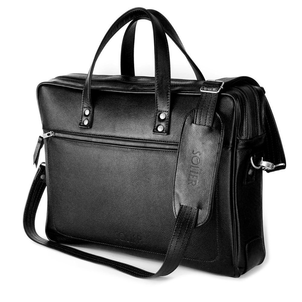 Kemer Torba skórzana na laptop 15.4 Newbridge TORBA SL05 BLACK-0