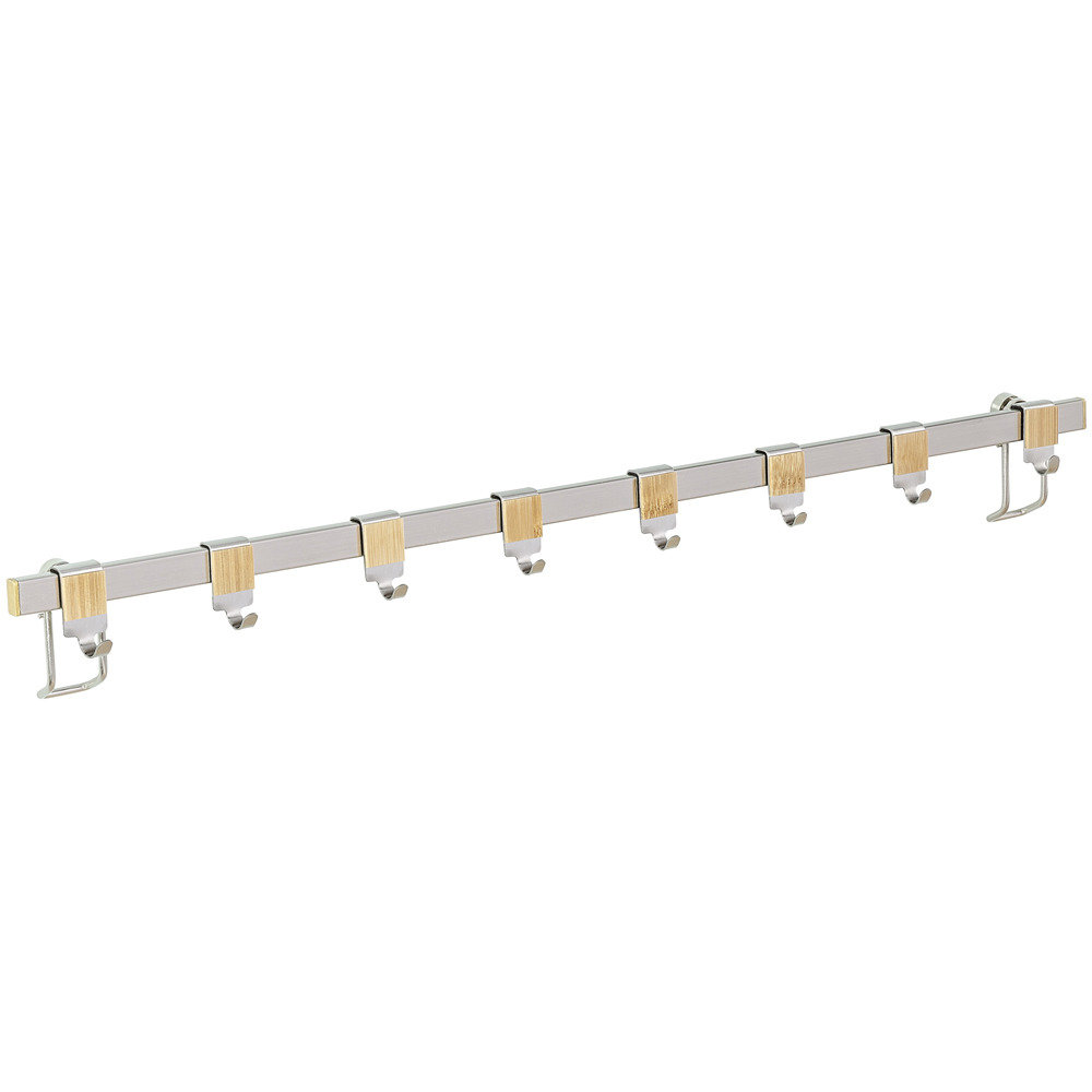 Wenko Reling kuchenny + 8 haczyków w komplecie Bamboo PREMIUM B06XYM5ZBZ
