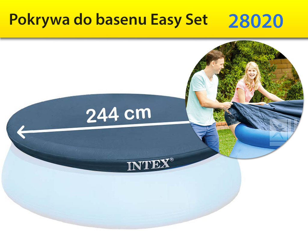 Intex Pokrywa do basenu 244 cm 28020
