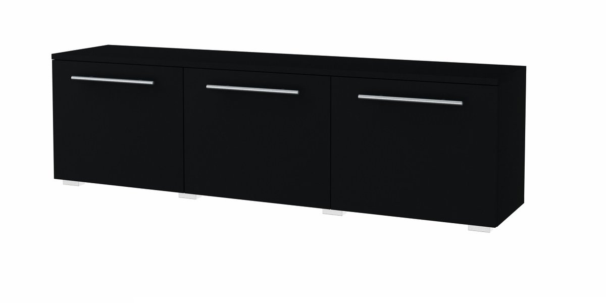 Szafka na buty LOCO Maroko SM, czarna, 150x33x44 cm