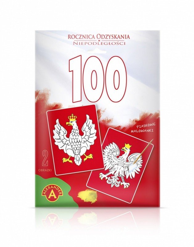Alexander Piaskowe malowanki Godło Rzeczypospolitej Polskiej 100 rocznica