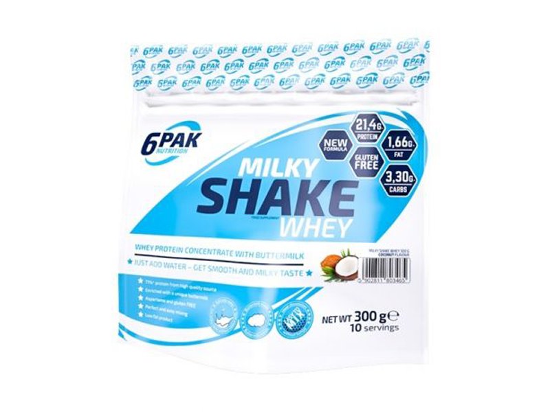 Odżywka białkowa 6PAK Milky Shake Whey 300g Chocolate (5902811803410)