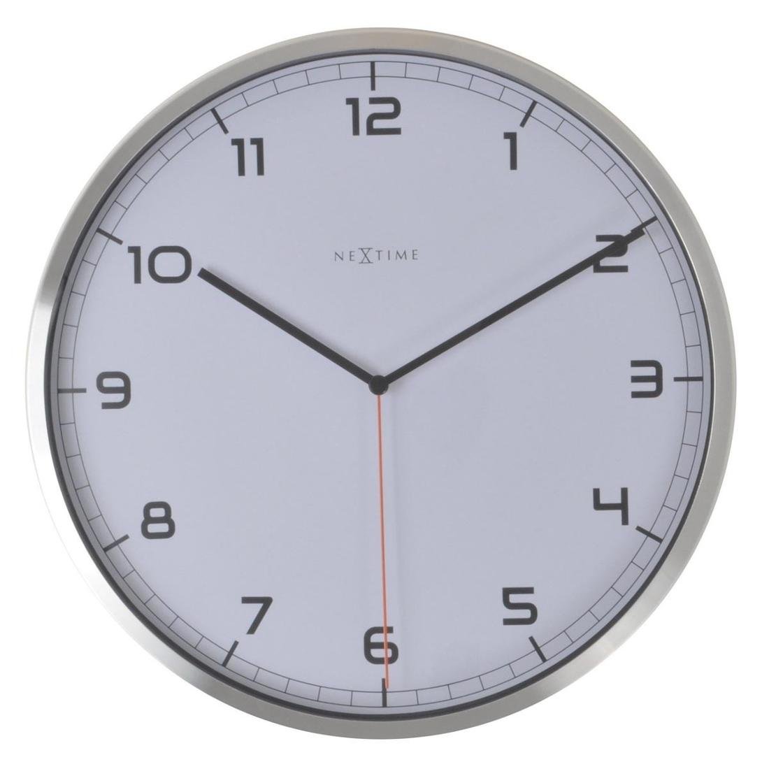 Nextime Zegar ścienny Company arabic biały 3080 WI