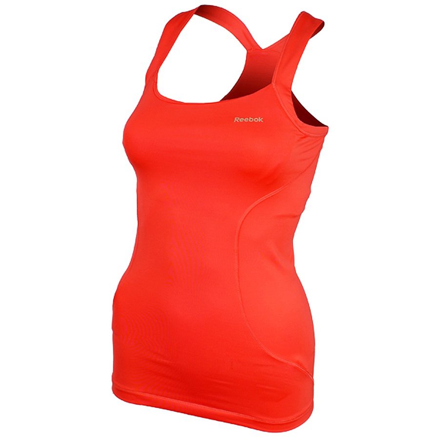 Reebok, Koszulka damska, Strap Vest Bright, pomarańczowy, rozmiar XS