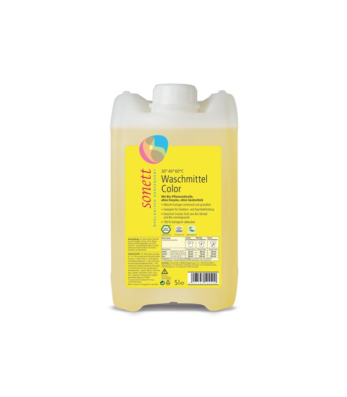 Sonett Płyn do prania tkanin kolorowych 5 l GreenLine-580-uniw