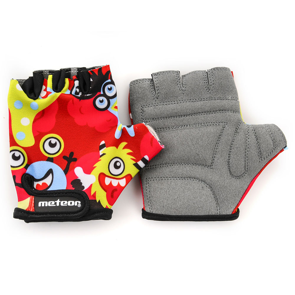 Rękawiczki rowerowe Meteor Monsters Jr XS