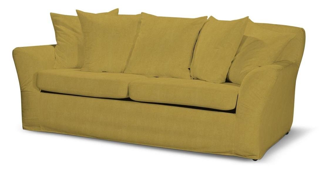 Dekoria Pokrowiec na sofę Tomelilla 3-osobową rozkładaną musztardowy szenil Sofa Tomelilla rozkładana Etna 645-705-04