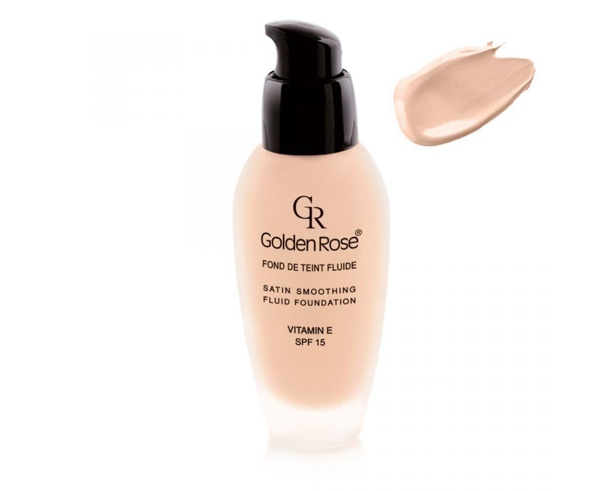 Golden Rose SATIN SMOOTHING FLUID FOUNDATION PODKŁAD Z DOZOWNIKIEM 28