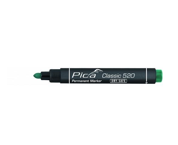 VSA Van Spijk Pica Classic Marker permanentny Dry-Safe, 1 - 4 mm, okrągły, zielony (PI52036)