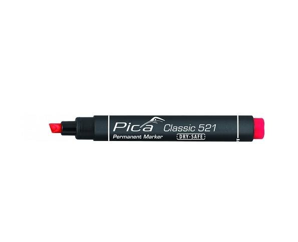 VSA Van Spijk Pica Classic Marker permanentny Dry-Safe, 2 - 6 mm, ukośny, czerwony (PI52140)