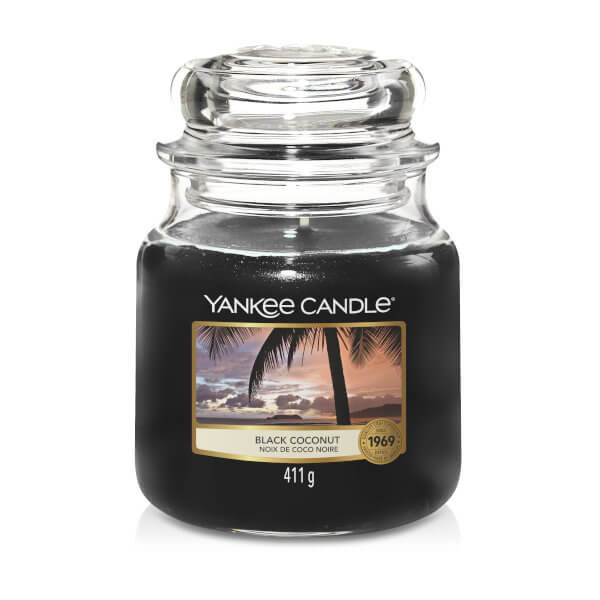 Yankee Candle Black Coconut 411 g Classic średnia świeczka zapachowa (57419-uniw)