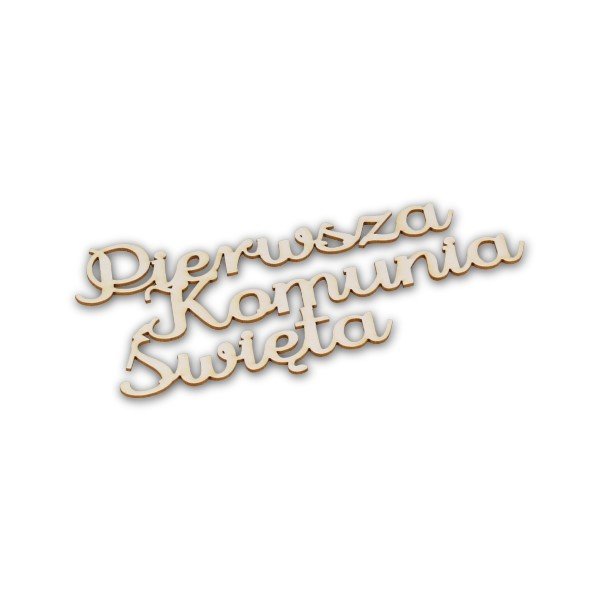 EKO-DECO, napis, Pierwsza Komunia Święta