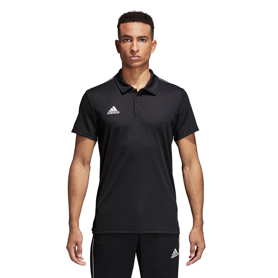 Adidas Koszulka męska polo Core 18 czarne r S CE9037 CE9037