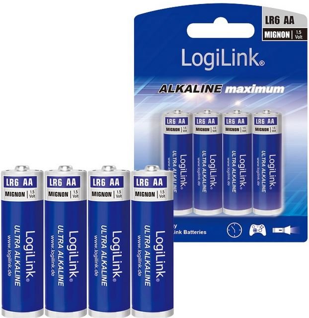 LogiLink logilink Baterie alkaliczne LR6 1.5V 8sztuk (LR6F8)