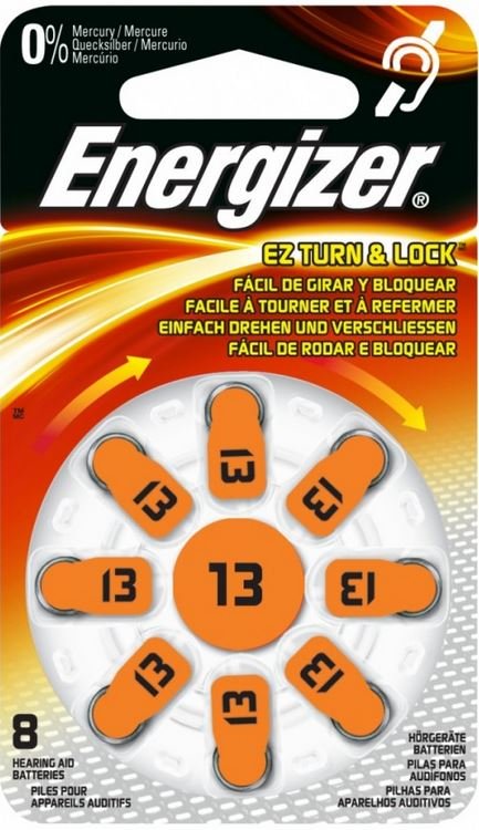 Energizer Bateria Słuchowa Zinc 13 8 szt blister AVE7BABC0020