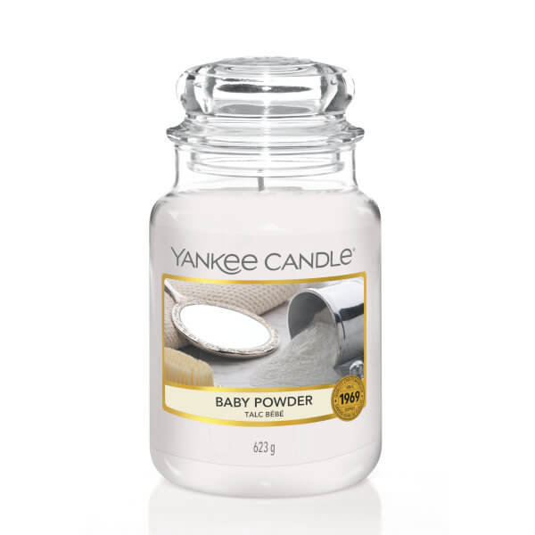 Yankee Candle Świeca zapachowa duży słój Baby Powder 623g (52419-uniw)