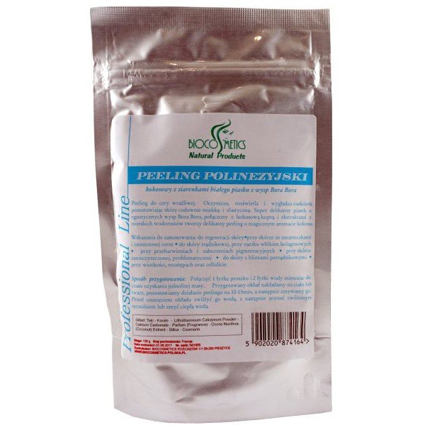 BioCosmetics Kokosowy peeling polinezyjski z ziarenkami piasku z wysp Bora Bora 100g - 4340-0