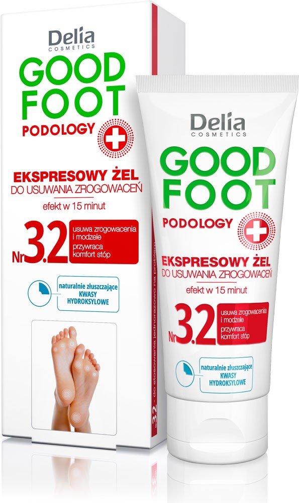Delia Cosmetics Good Foot Podology Nr 3.2 Ekspresowy żel do usuwania zrogowaceń 60 ml