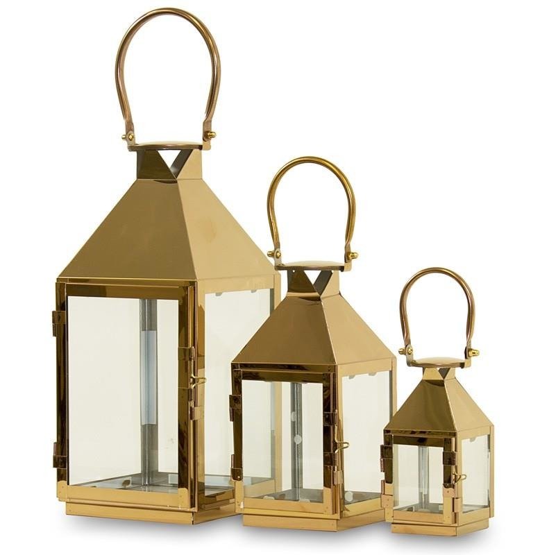 Pigmejka Lampion metalowy PIGMEJKA, 52,5x17x18, 37x12,5x13, 26x8x9 cm
