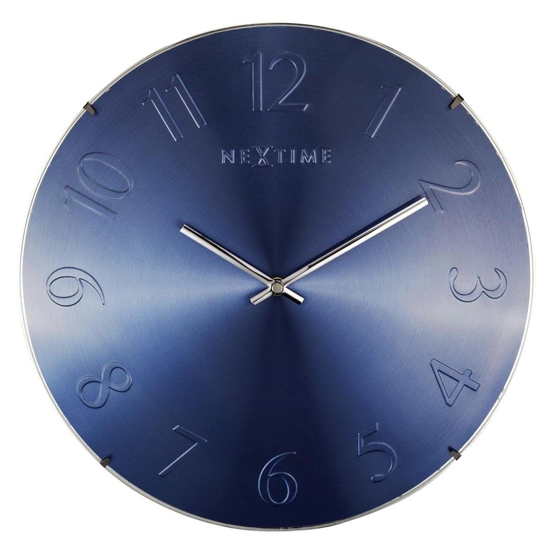 Nextime Zegar ścienny, Elegant Dome, niebieski, 35x5 cm