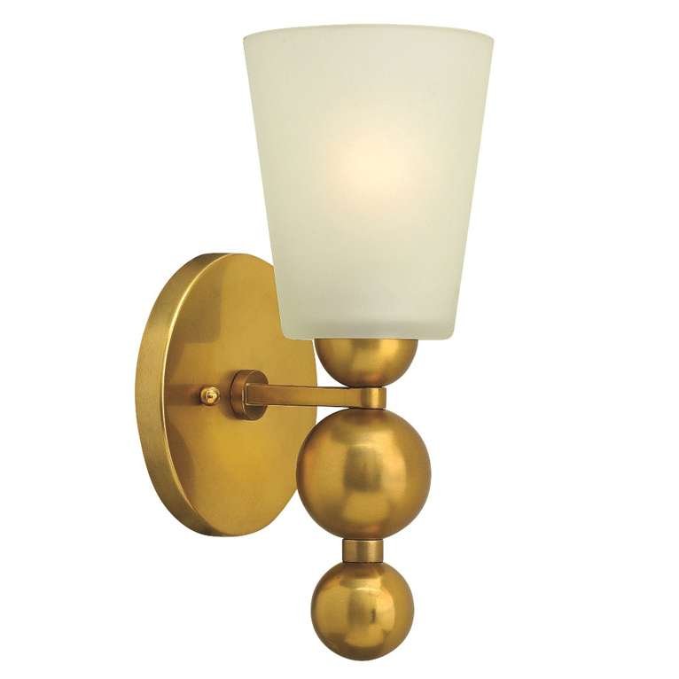Elstead Lighting Zelda 1Lt Wall Light Vintage Brass HK/ZELDA1 VS Elstead kinkiet stylowy HK/ZELDA1 VS)