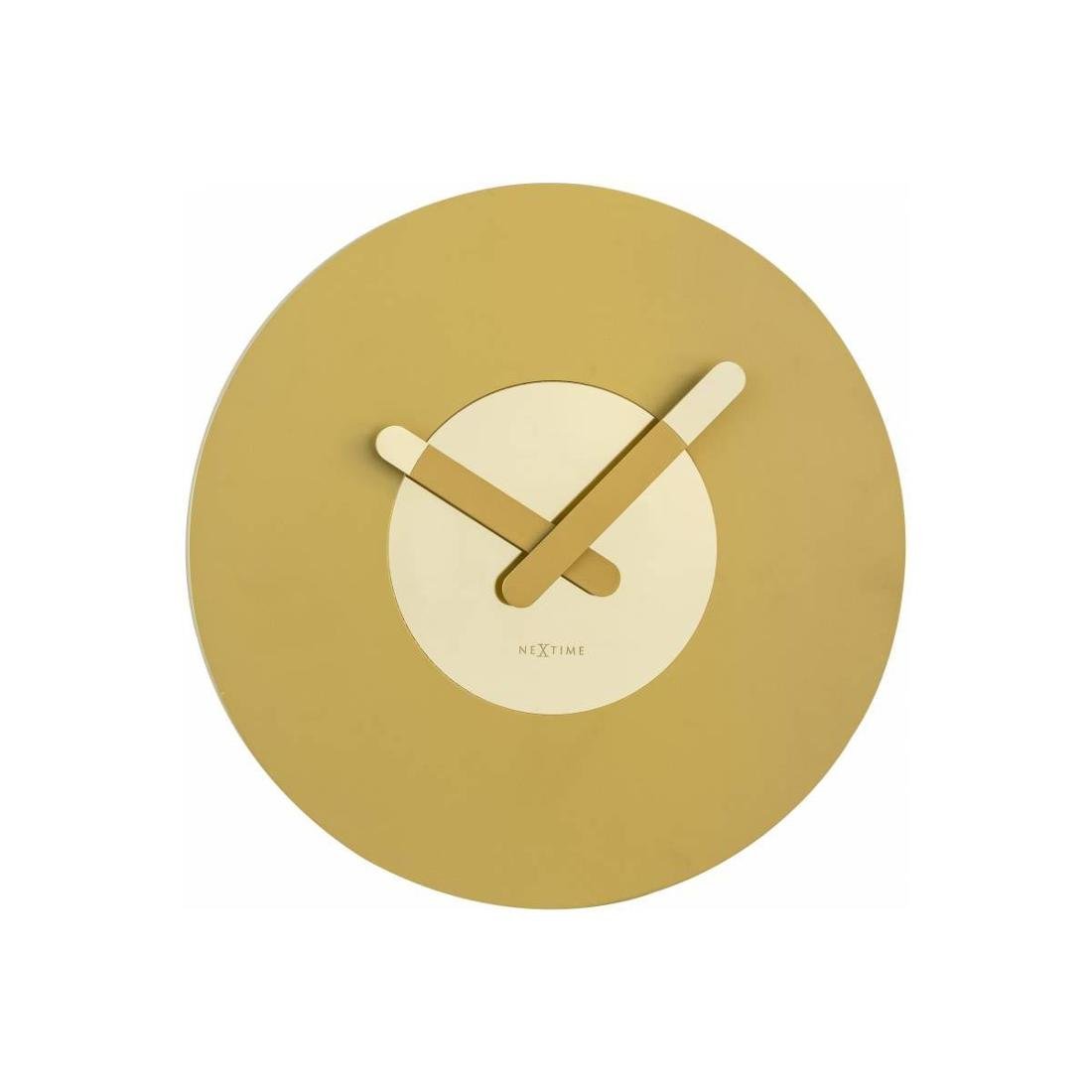 Nextime Zegar ścienny In Touch gold by 3189 GO