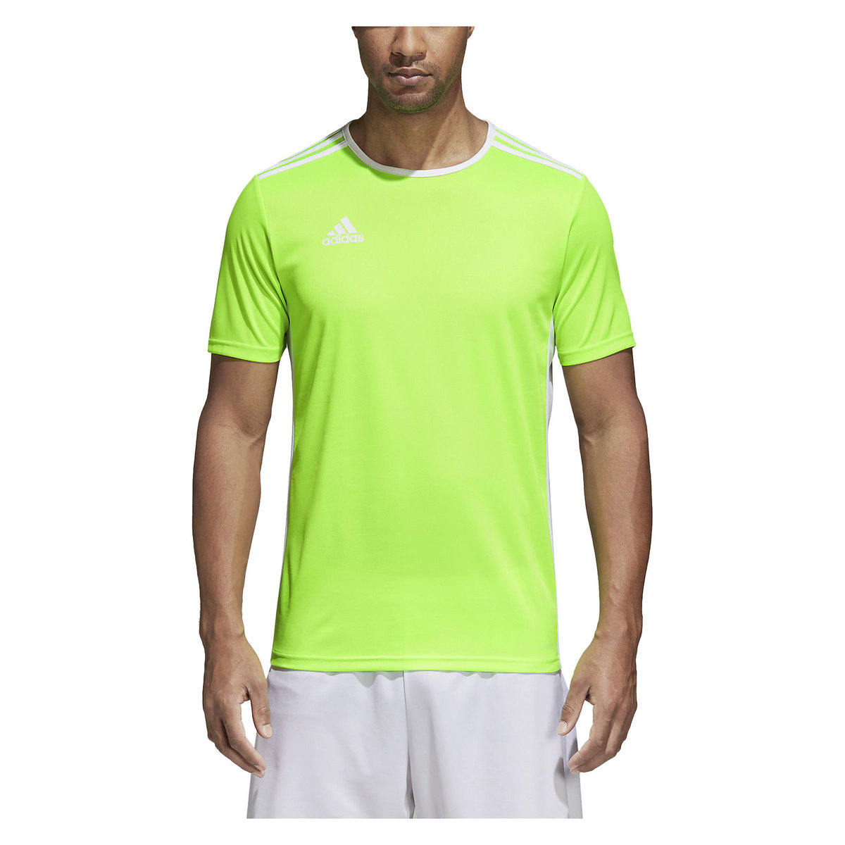 Adidas Koszulka Entra Jr CE9758 TS/solar green/white 116