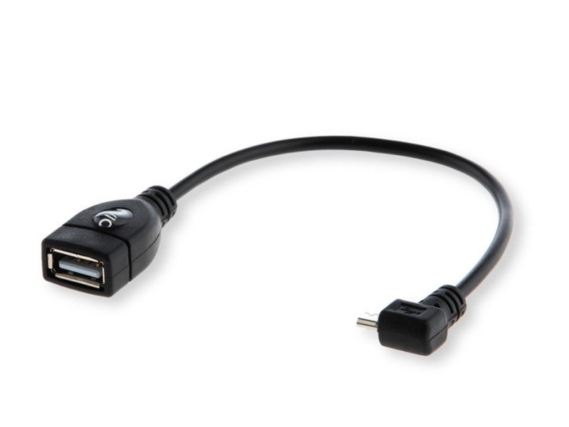 Elmak SAVIO CL-61 Adapter OTG USB AF - micro USB kątowy BM