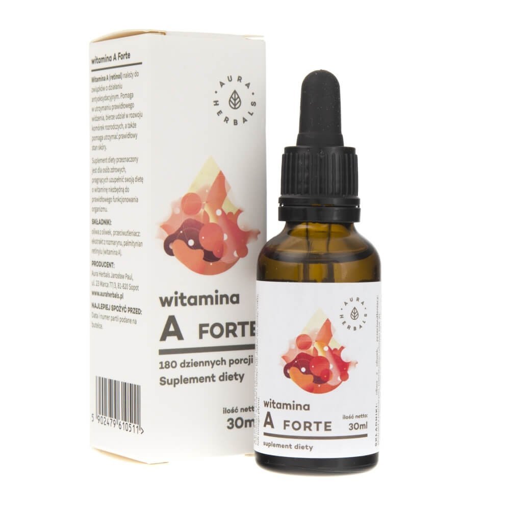 AURA HERBALS Aura Globe Trade Witamina A Forte 30ml - suplement diety