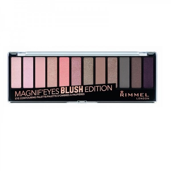 Rimmel MAGNIF'EYES - Eye Contouring Palette - Paleta 12 cieni do powiek - 002 BLUSH EDITION RIMCPBED