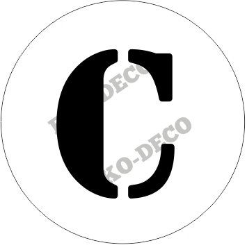 EKO-DECO, stempel, literka C
